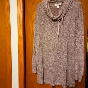 Maternity cowl neck sweater